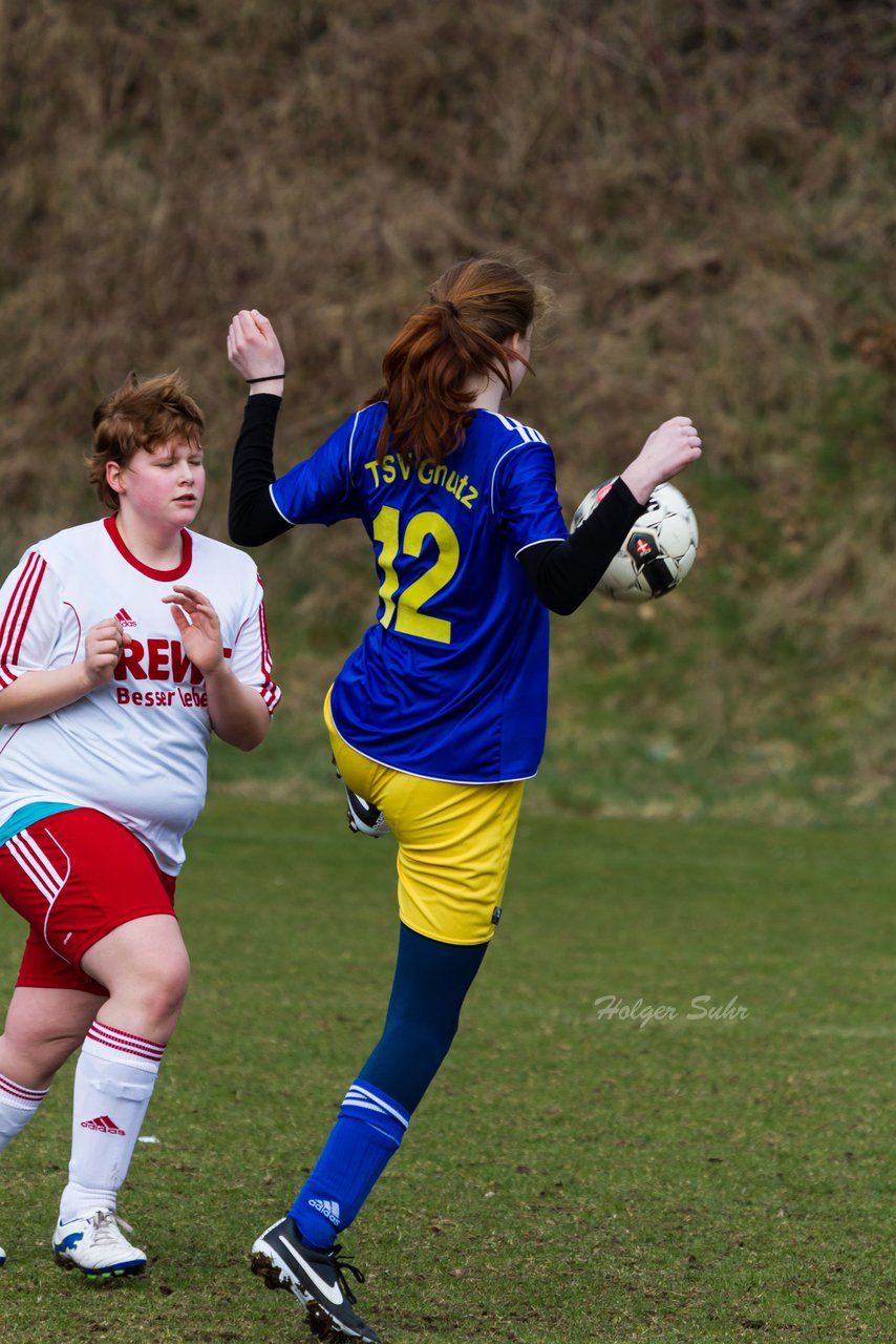 Bild 341 - B-Juniorinnen Tus Tensfeld - TSV Gnutz o.W. : Ergebnis: 1:3